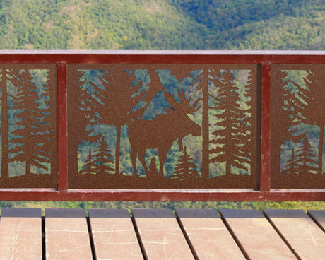 Single Moose Landscape Fence/Gate Panel Insert