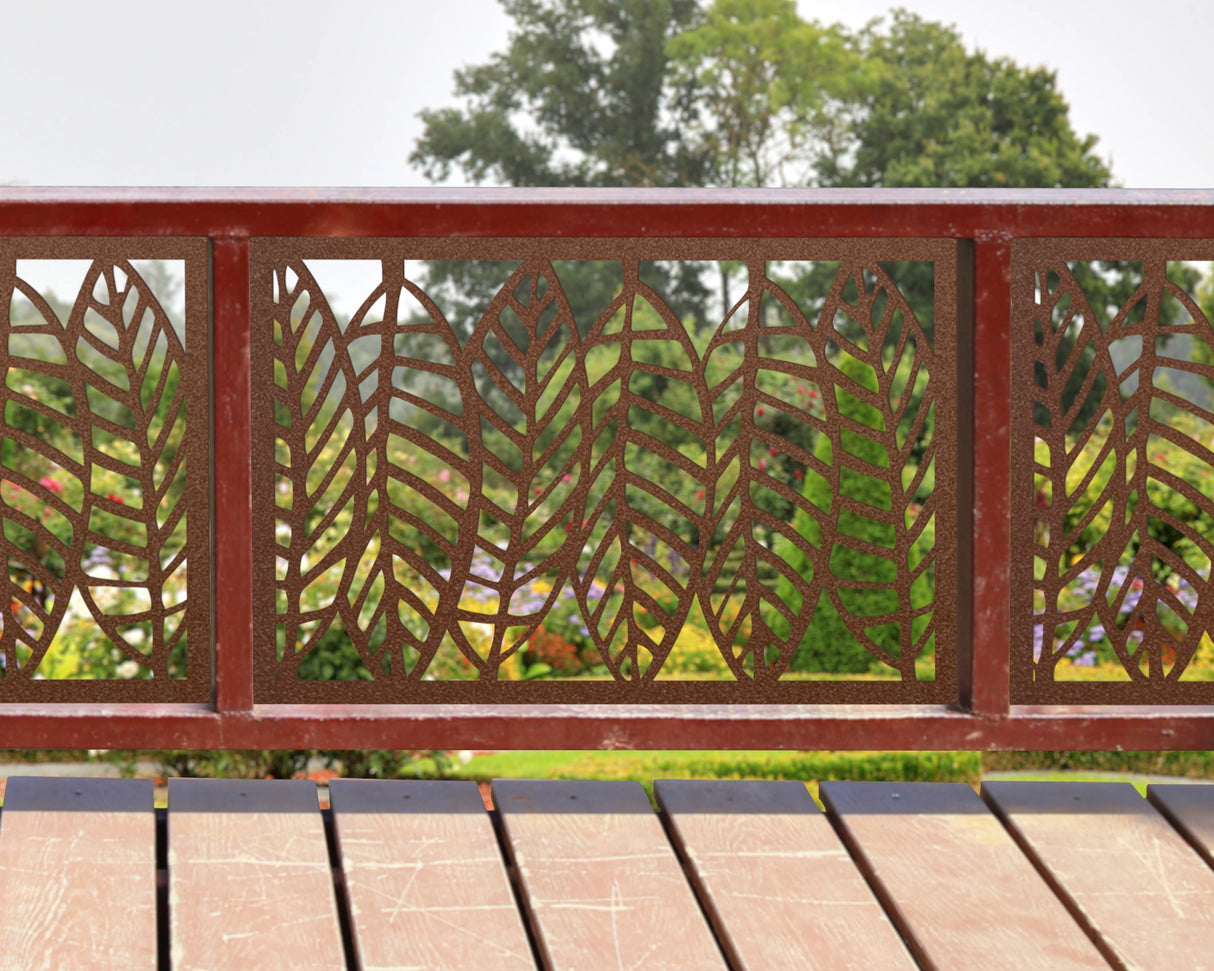 Modern Style Leaves Fence/Gate Panel Insert