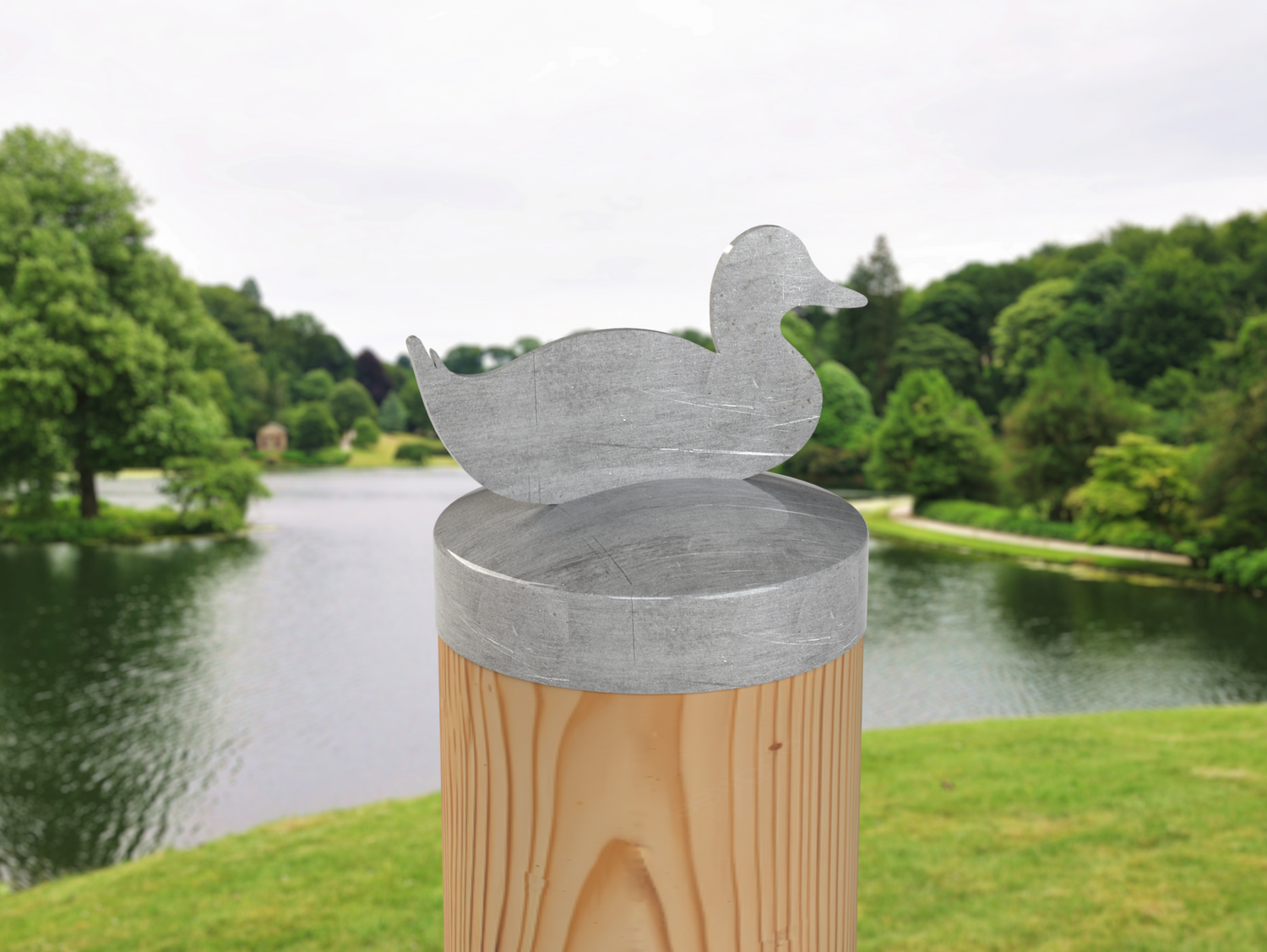 Duck, Round Post Cap (4x4 Round Post Size) - Madison Iron and Wood