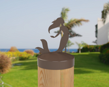 Mermaid, Round Post Cap (4x4 Round Post Size) - Madison Iron and Wood