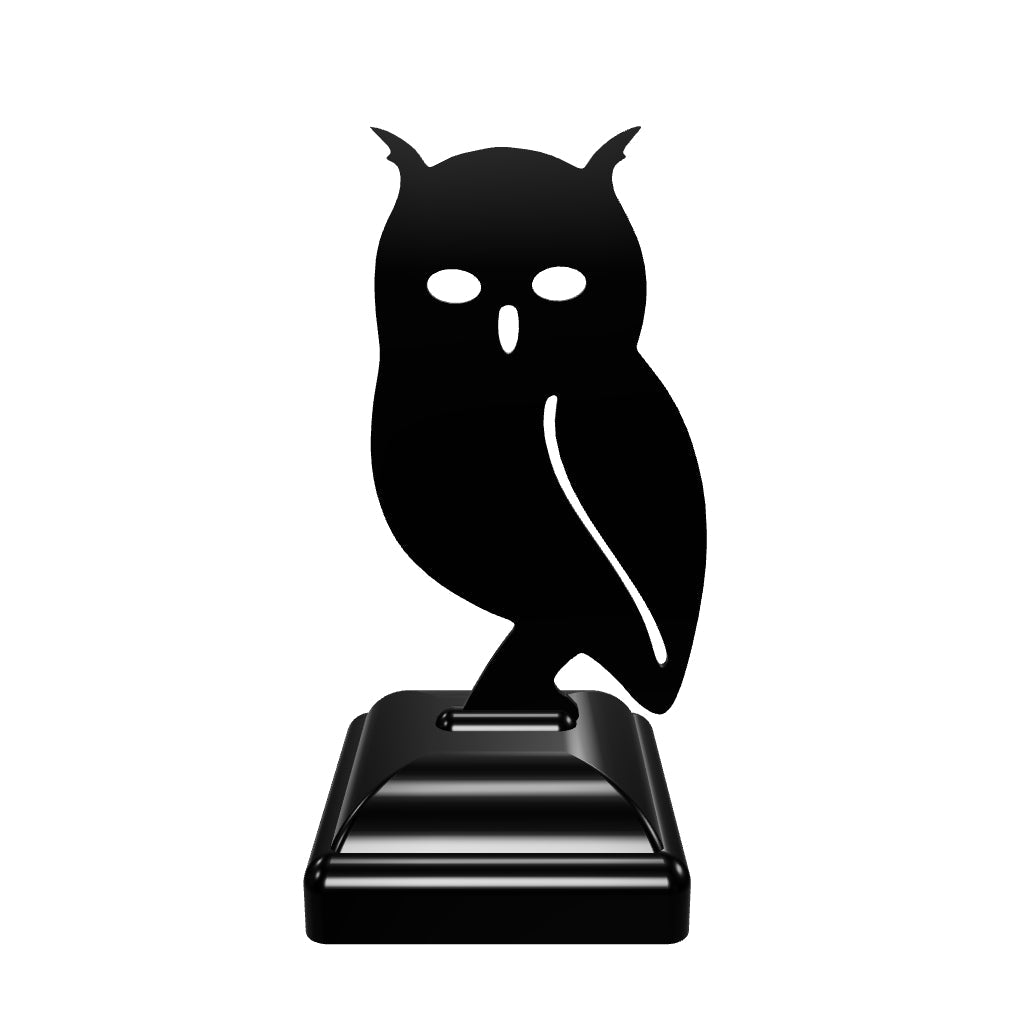 Capuchon de poteau de clôture en forme de hibou 4x4 (taille de poteau 3,5 x 3,5)
