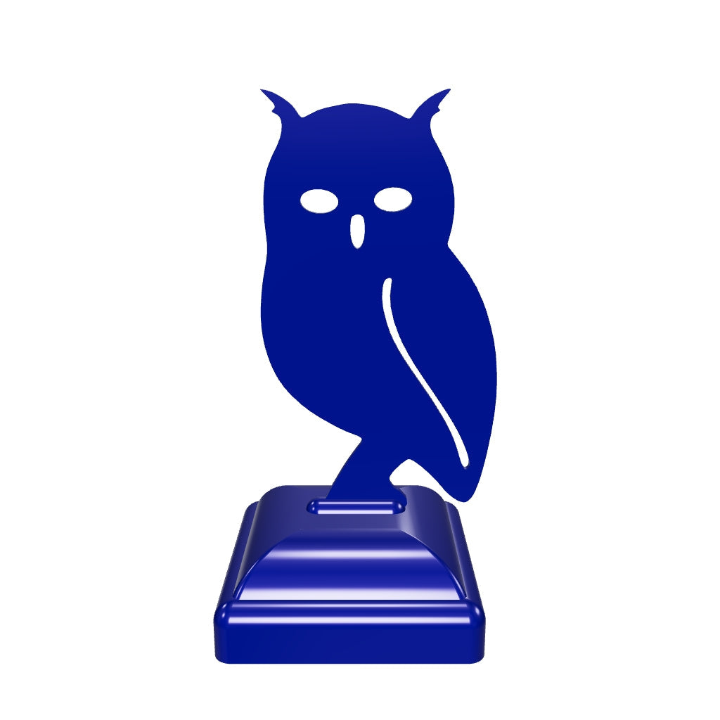 Capuchon de poteau de clôture en forme de hibou 4x4 (taille de poteau 3,5 x 3,5)
