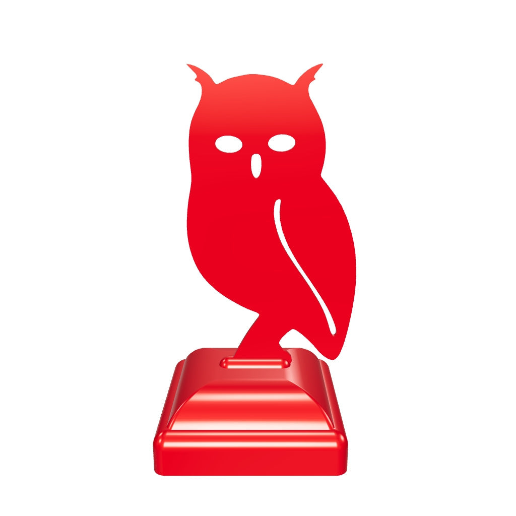 Capuchon de poteau de clôture en forme de hibou 4x4 (taille de poteau 3,5 x 3,5)
