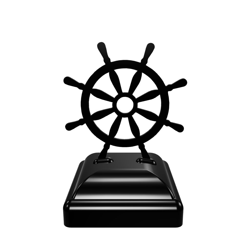 Ship Wheel Post Cap (Multiple Post Sizes Available)