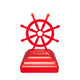 Ship Wheel Post Cap (Multiple Post Sizes Available)