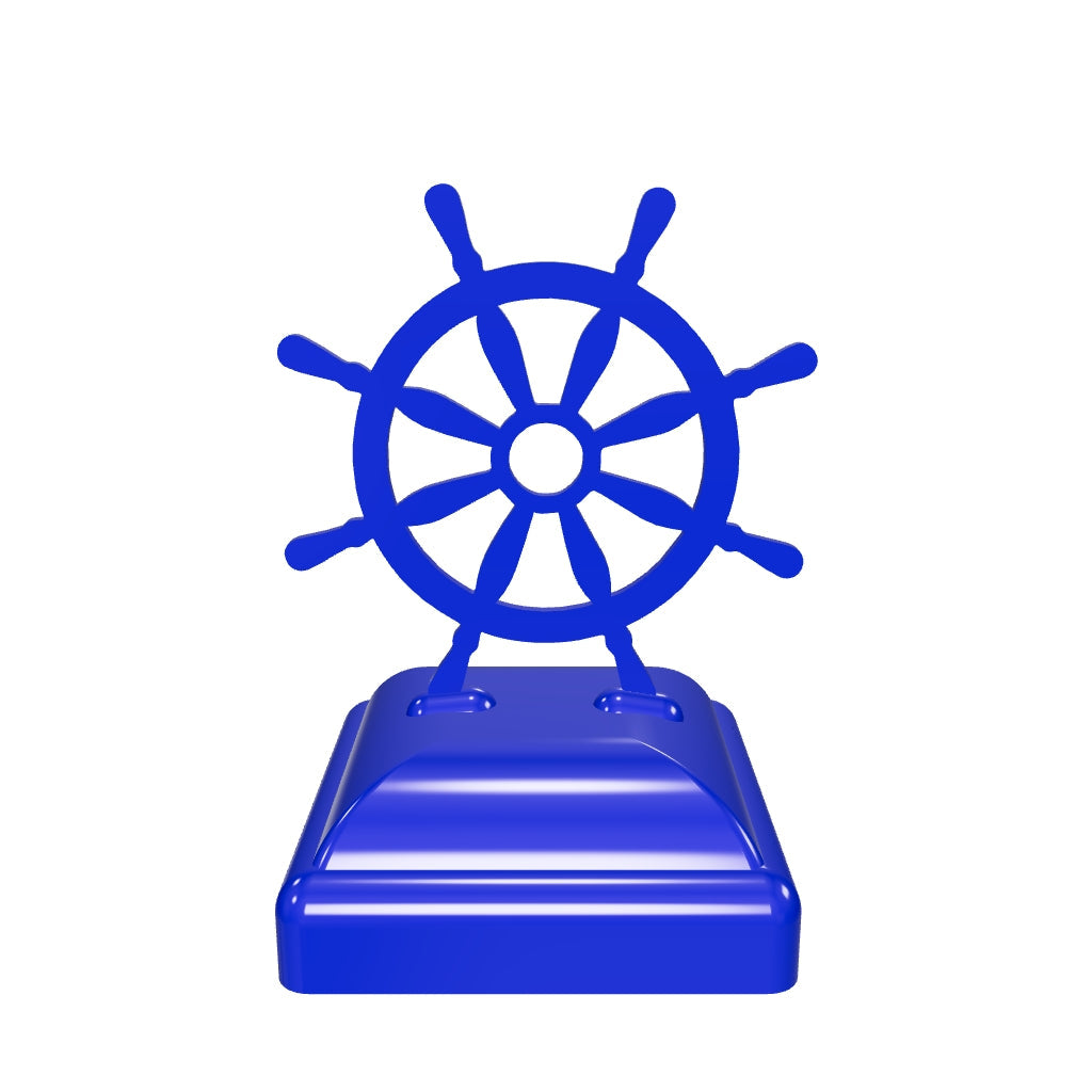 Ship Wheel Post Cap (Multiple Post Sizes Available)