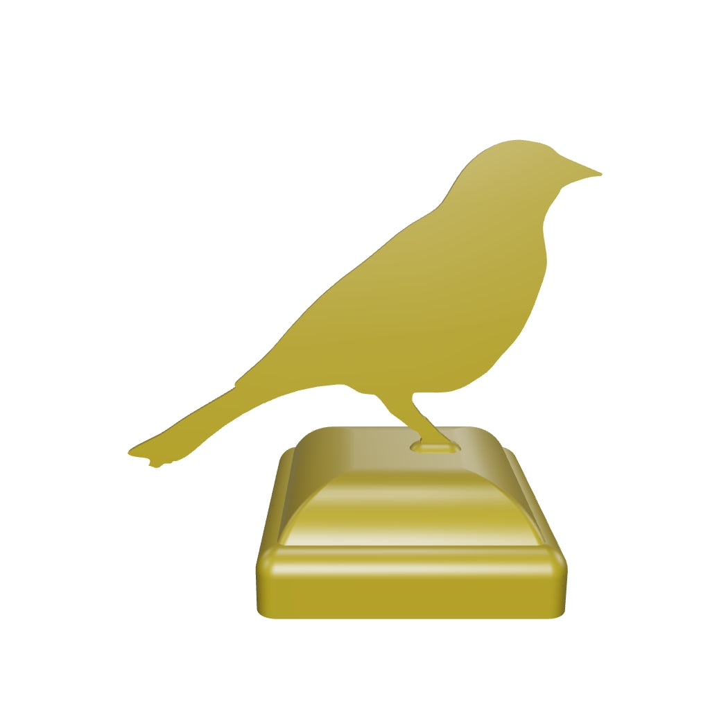 Capuchon de poteau d'oiseau chanteur 4X4 (taille de poteau 3,5 x 3,5)