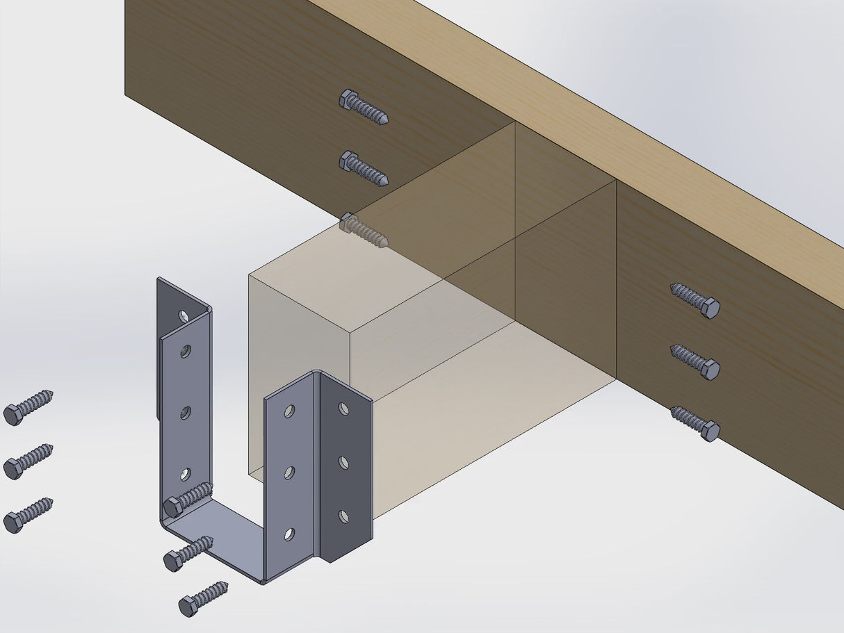 Soporte para colgar vigas de 2"x6"