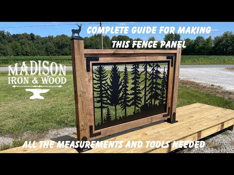 80"x30" - Forest Landscape Fence/Gate Panel Insert