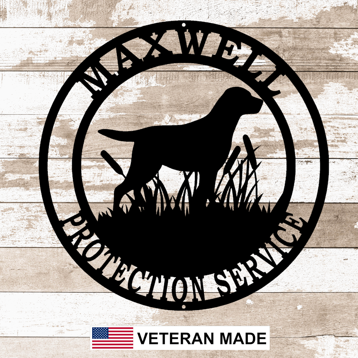 Personalized Labrador Metal Wall Art, Custom Outdoor Sign – Madison ...