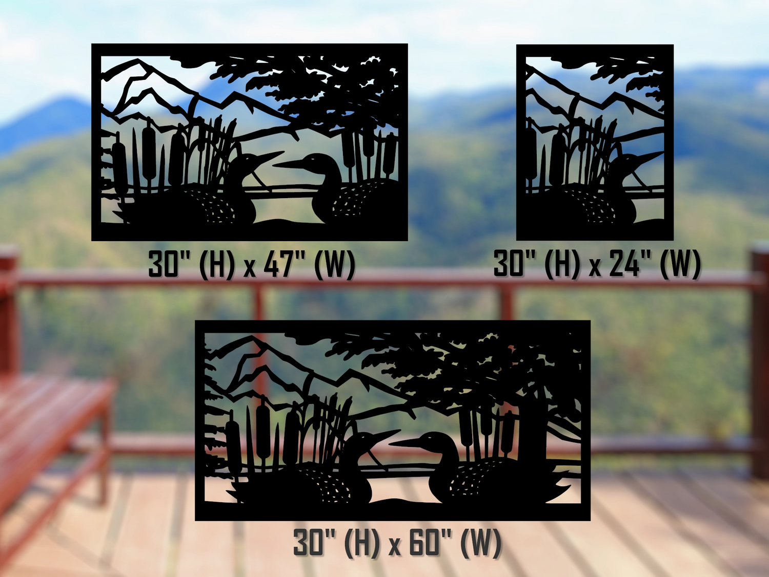 80"x30" - Duck Pond Fence/Gate Panel Insert - Madison Iron and Wood