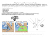 Custom Gable Bracket for Exposed Truss, V Top