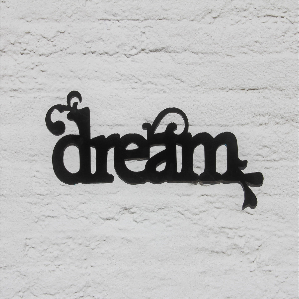 Dream Metal Word Sign Madison Iron and Wood