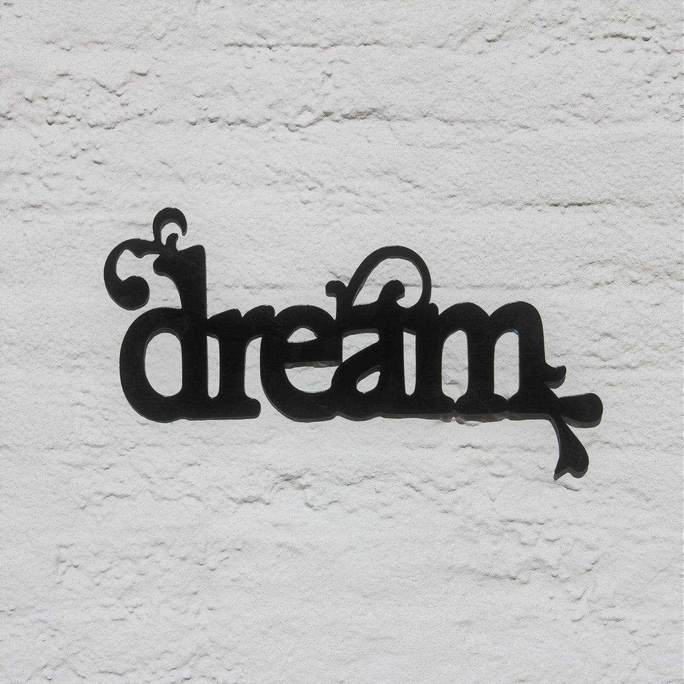 Dream Metal Word Sign - Madison Iron and Wood - Wall Art - metal outdoor decor - Steel deocrations - american made products - veteran owned business products - fencing decorations - fencing supplies - custom wall decorations - personalized wall signs - steel - decorative post caps - steel post caps - metal post caps - brackets - structural brackets - home improvement - easter - easter decorations - easter gift - easter yard decor