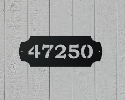 Personalized Colonial Style Metal Sign with Street Address Numbers - Madison Iron and Wood - Address Sign - metal outdoor decor - Steel deocrations - american made products - veteran owned business products - fencing decorations - fencing supplies - custom wall decorations - personalized wall signs - steel - decorative post caps - steel post caps - metal post caps - brackets - structural brackets - home improvement - easter - easter decorations - easter gift - easter yard decor