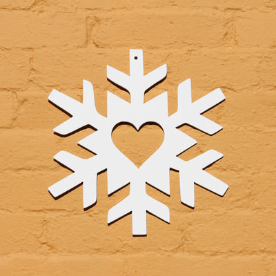 Snowflake, Winter Decor, Christmas Decor - Madison Iron and Wood - Wall Art - metal outdoor decor - Steel deocrations - american made products - veteran owned business products - fencing decorations - fencing supplies - custom wall decorations - personalized wall signs - steel - decorative post caps - steel post caps - metal post caps - brackets - structural brackets - home improvement - easter - easter decorations - easter gift - easter yard decor