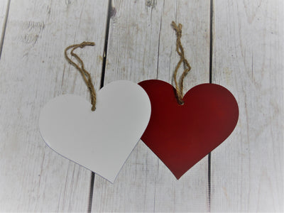 7" Hanging Steel Heart - Madison Iron and Wood - Metal Art - metal outdoor decor - Steel deocrations - american made products - veteran owned business products - fencing decorations - fencing supplies - custom wall decorations - personalized wall signs - steel - decorative post caps - steel post caps - metal post caps - brackets - structural brackets - home improvement - easter - easter decorations - easter gift - easter yard decor