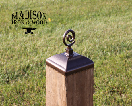 Madison Iron and wood – Metal Décor – Home Improvement – Home décor – Post Caps – Outdoor Décor