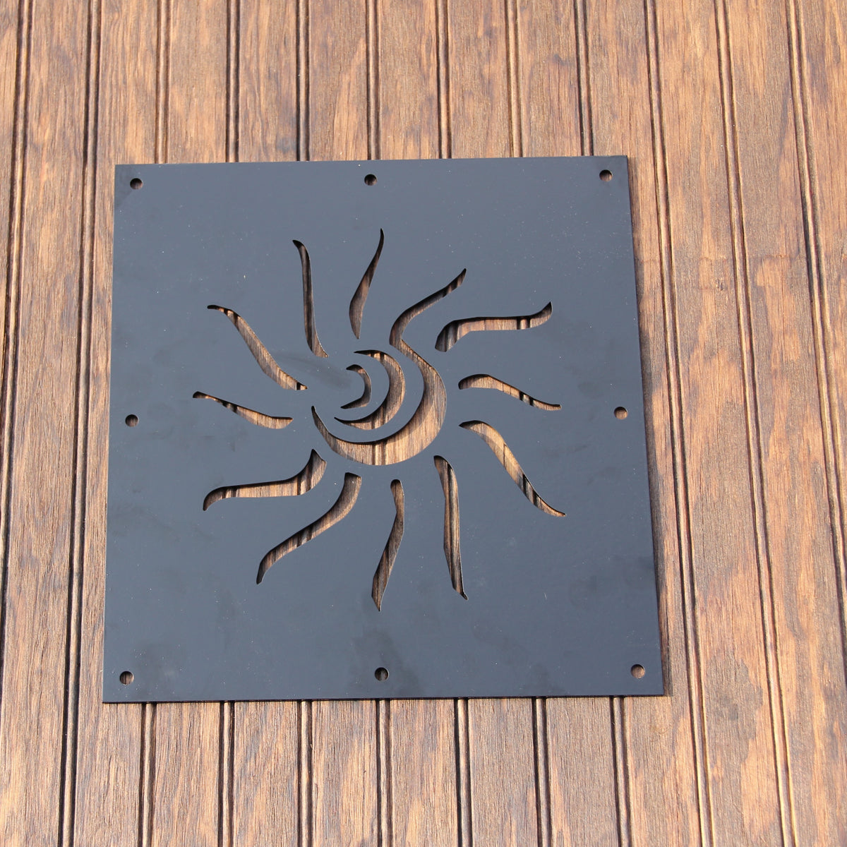 Sun Steel Insert Window for Wood Gate | Madison Iron and Wood