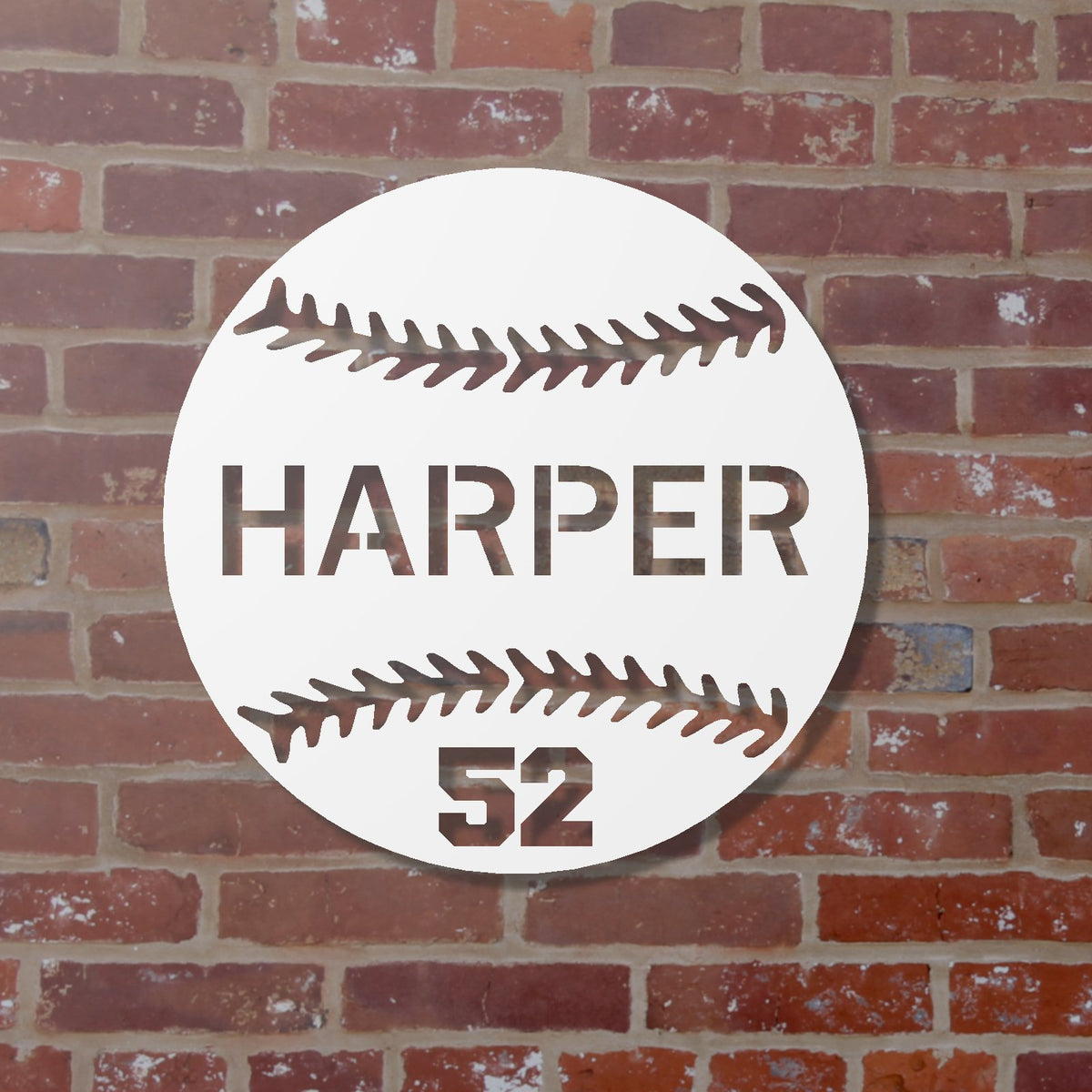 Simple Metal Baseball Sign Personalized Metal Baseball Sign, Custom Baseball Baseball Team sign ...