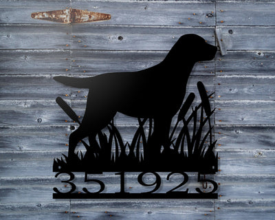 Personalized Labrador Metal Sign - Madison Iron and Wood -  - metal outdoor decor - Steel deocrations - american made products - veteran owned business products - fencing decorations - fencing supplies - custom wall decorations - personalized wall signs - steel - decorative post caps - steel post caps - metal post caps - brackets - structural brackets - home improvement - easter - easter decorations - easter gift - easter yard decor