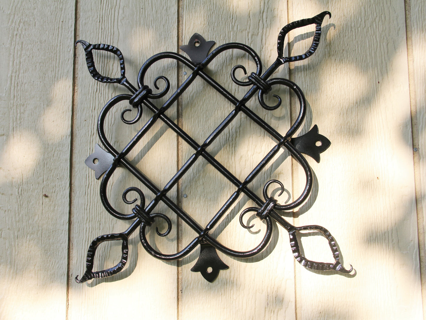 Large Scrolled Steel Panel - Madison Iron and Wood - Gate Window - metal outdoor decor - Steel deocrations - american made products - veteran owned business products - fencing decorations - fencing supplies - custom wall decorations - personalized wall signs - steel - decorative post caps - steel post caps - metal post caps - brackets - structural brackets - home improvement - easter - easter decorations - easter gift - easter yard decor