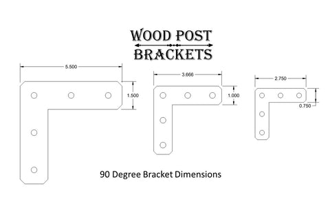 Edge Bracket, 90 degree Bracket | Madison Iron and Wood