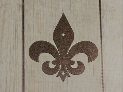 Metal Fleur De Lis, Various sizes and Colors - Madison Iron and Wood - Metal Art - metal outdoor decor - Steel deocrations - american made products - veteran owned business products - fencing decorations - fencing supplies - custom wall decorations - personalized wall signs - steel - decorative post caps - steel post caps - metal post caps - brackets - structural brackets - home improvement - easter - easter decorations - easter gift - easter yard decor