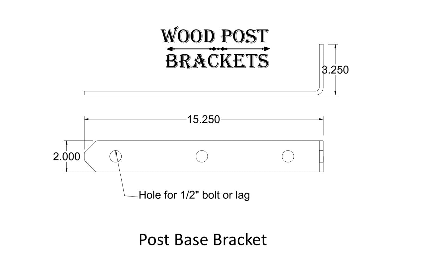 Post Base Bracket - Madison Iron and Wood - Brackets - metal outdoor decor - Steel deocrations - american made products - veteran owned business products - fencing decorations - fencing supplies - custom wall decorations - personalized wall signs - steel - decorative post caps - steel post caps - metal post caps - brackets - structural brackets - home improvement - easter - easter decorations - easter gift - easter yard decor