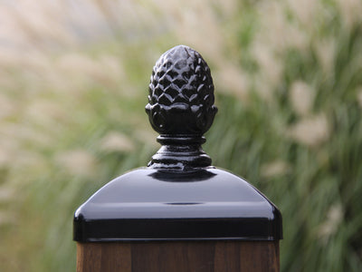 6x6 Large Pineapple Post Cap - Madison Iron and Wood - Post Cap - metal outdoor decor - Steel deocrations - american made products - veteran owned business products - fencing decorations - fencing supplies - custom wall decorations - personalized wall signs - steel - decorative post caps - steel post caps - metal post caps - brackets - structural brackets - home improvement - easter - easter decorations - easter gift - easter yard decor