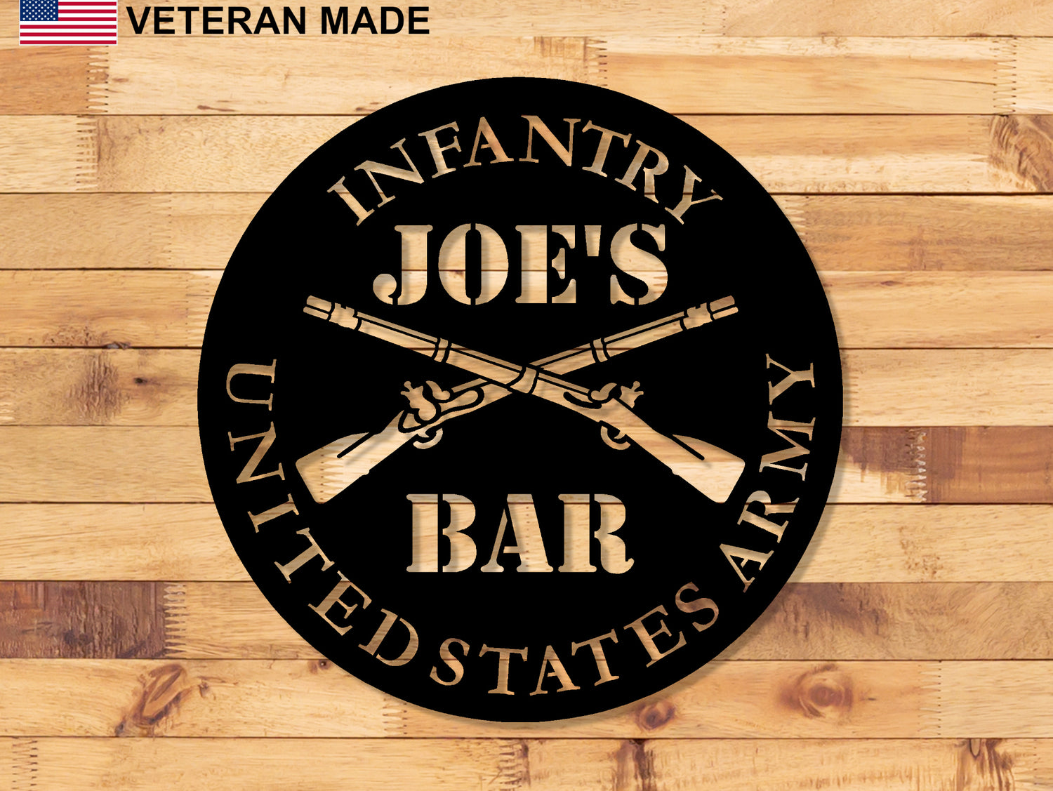 Regular Infantry Sign Army Infantry Personalized Metal Sign, Army Infantry Handmade Veteran ...