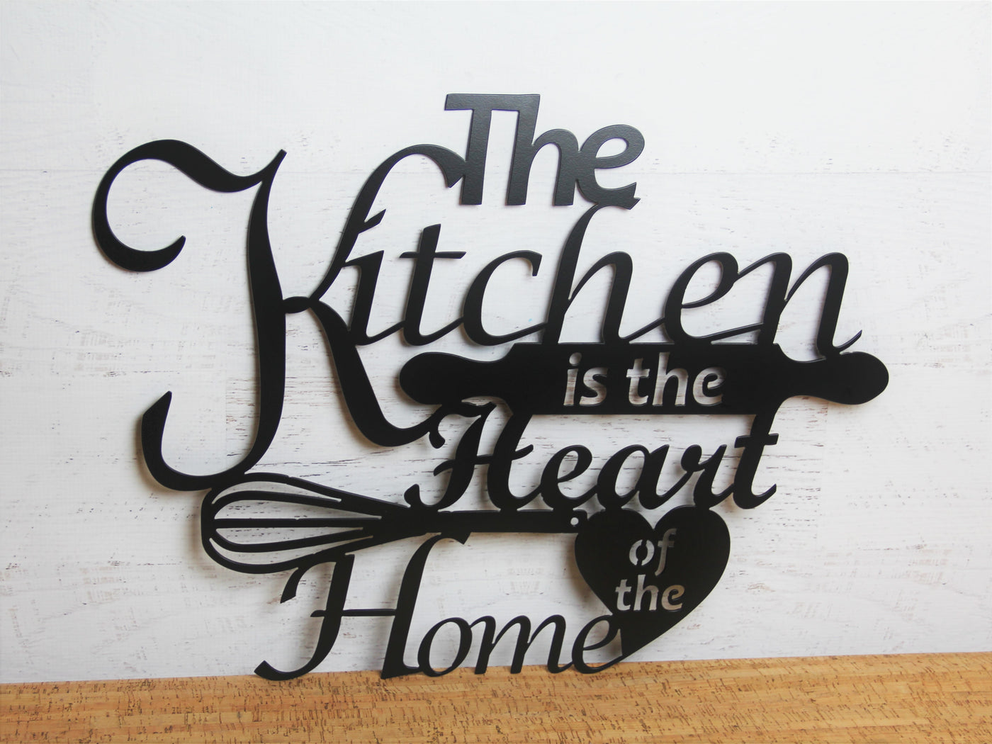Kitchen Metal Word Sign - Madison Iron and Wood - Wall Art - metal outdoor decor - Steel deocrations - american made products - veteran owned business products - fencing decorations - fencing supplies - custom wall decorations - personalized wall signs - steel - decorative post caps - steel post caps - metal post caps - brackets - structural brackets - home improvement - easter - easter decorations - easter gift - easter yard decor
