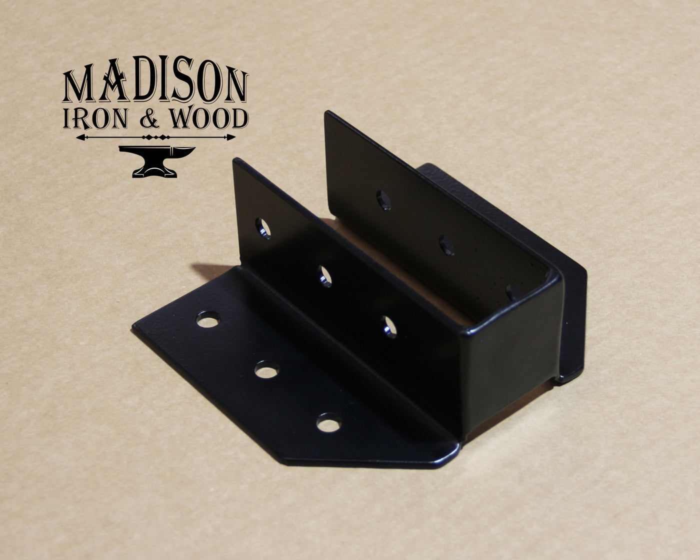 2"x6" Joist Hanger Bracket - Madison Iron and Wood - Brackets - metal outdoor decor - Steel deocrations - american made products - veteran owned business products - fencing decorations - fencing supplies - custom wall decorations - personalized wall signs - steel - decorative post caps - steel post caps - metal post caps - brackets - structural brackets - home improvement - easter - easter decorations - easter gift - easter yard decor