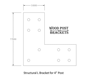 Brackets for 4x4 Dimensional Lumber - Madison Iron and Wood - Brackets & Reinforcement Braces - metal outdoor decor - Steel deocrations - american made products - veteran owned business products - fencing decorations - fencing supplies - custom wall decorations - personalized wall signs - steel - decorative post caps - steel post caps - metal post caps - brackets - structural brackets - home improvement - easter - easter decorations - easter gift - easter yard decor