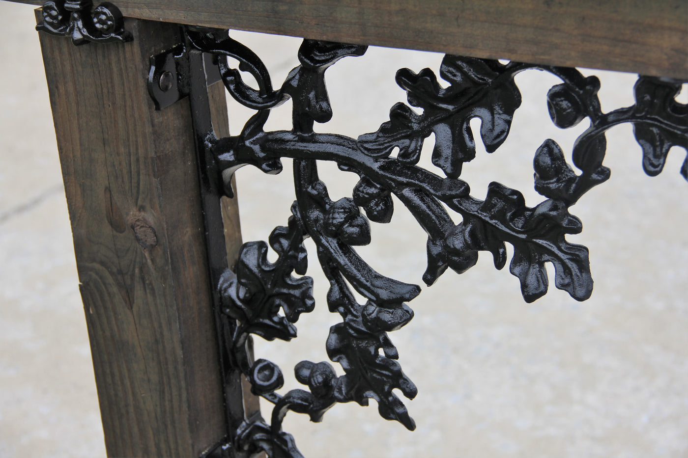 Acorn Pattern Mailbox Dress Up Kit, Wrought Iron - Madison Iron and Wood - Mailbox Post Decor - metal outdoor decor - Steel deocrations - american made products - veteran owned business products - fencing decorations - fencing supplies - custom wall decorations - personalized wall signs - steel - decorative post caps - steel post caps - metal post caps - brackets - structural brackets - home improvement - easter - easter decorations - easter gift - easter yard decor