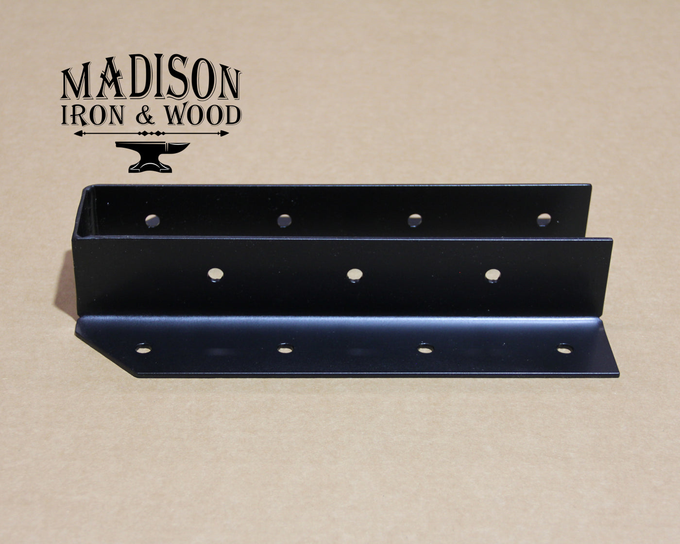 2"x12" Joist Hanger Bracket - Madison Iron and Wood - Brackets - metal outdoor decor - Steel deocrations - american made products - veteran owned business products - fencing decorations - fencing supplies - custom wall decorations - personalized wall signs - steel - decorative post caps - steel post caps - metal post caps - brackets - structural brackets - home improvement - easter - easter decorations - easter gift - easter yard decor