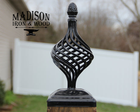 Madison Iron and wood – Metal Décor – Home Improvement – Home décor – Post Caps – Outdoor Décor