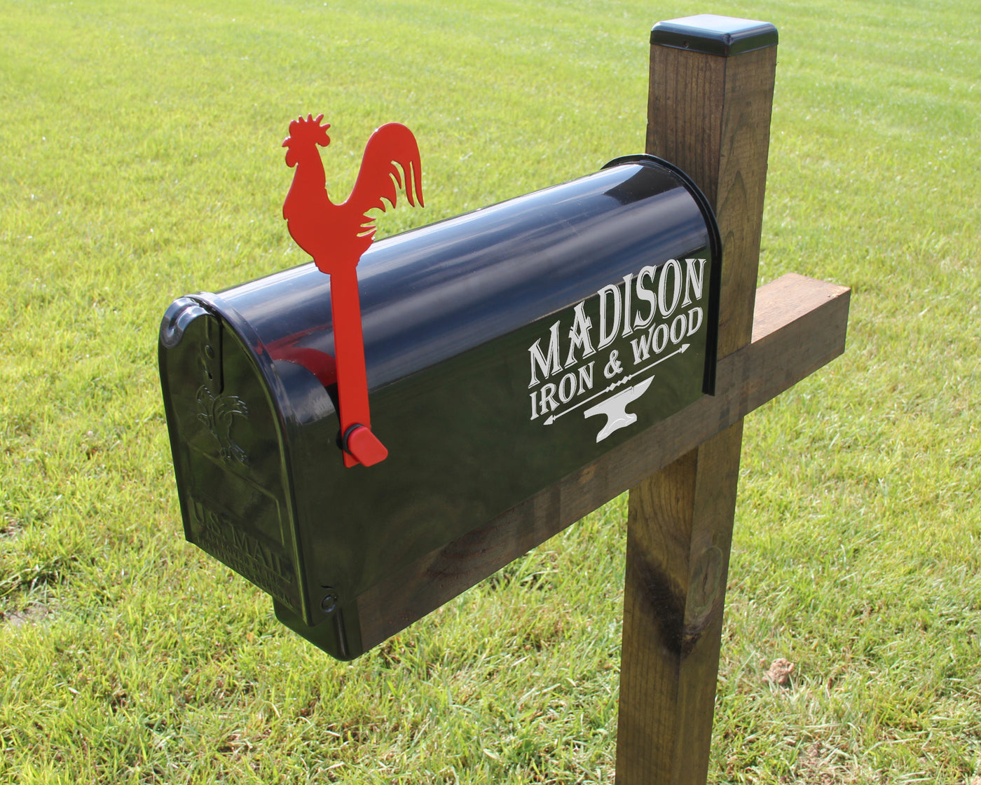 Metal Mailbox Flags - Madison Iron and Wood