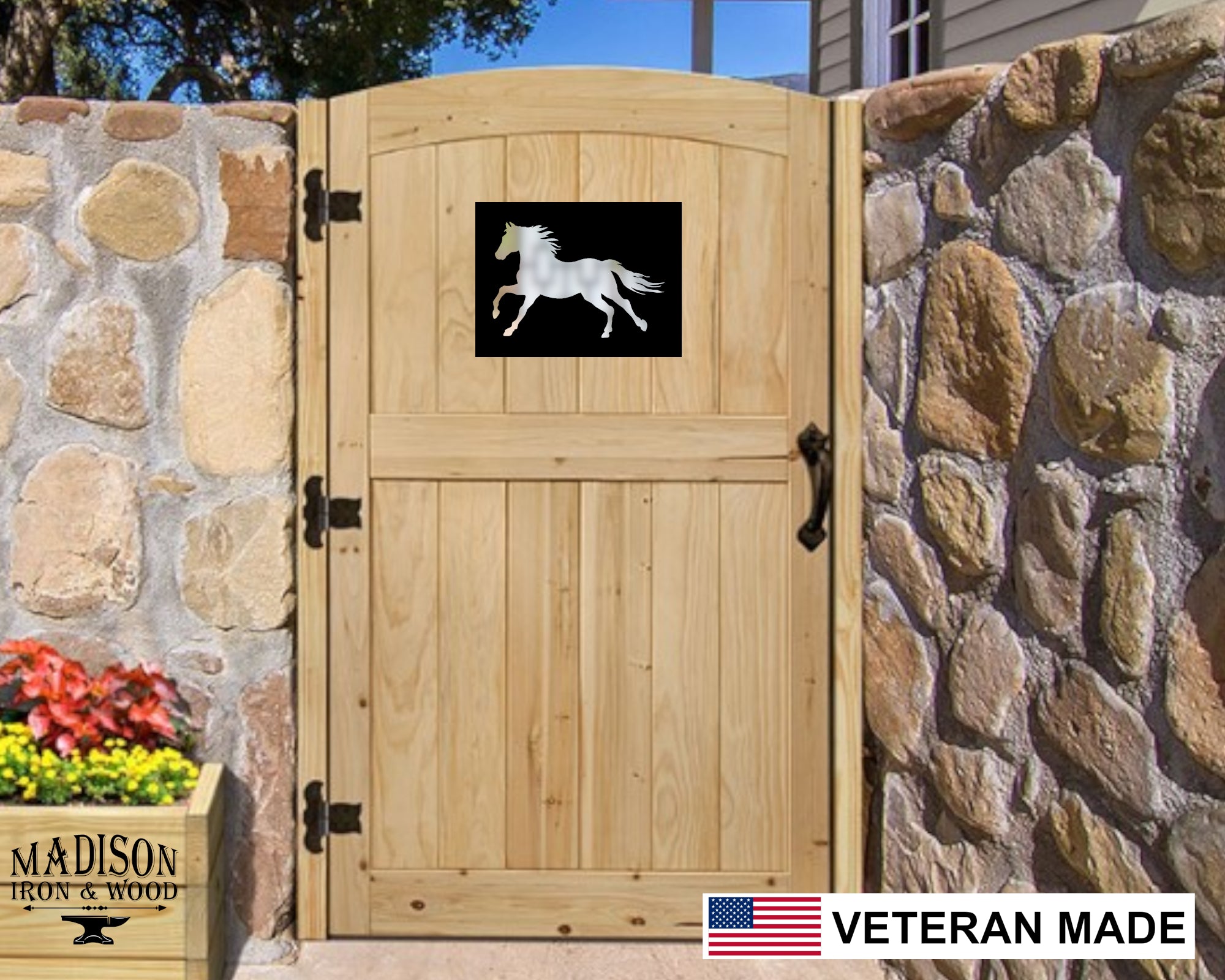 Custom Gate Insert Horse Gate Window Insert | Madison Iron and Wood