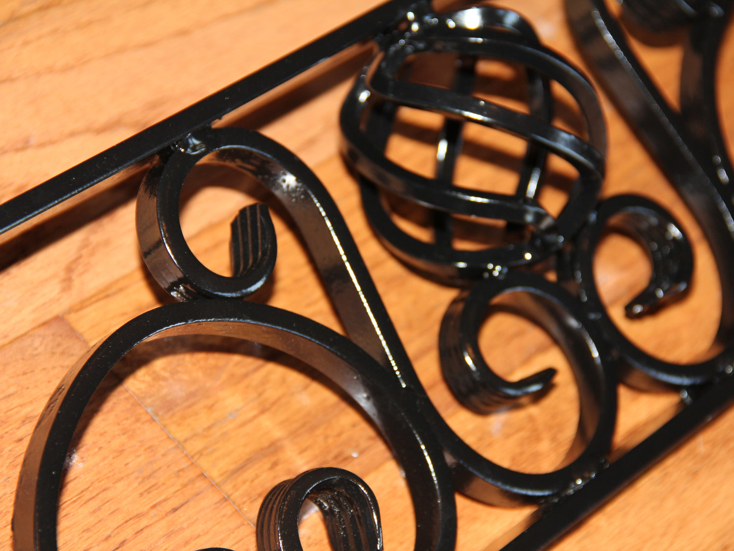 Bed Headboard Insert and Bed Post Knobs Madison Iron and Wood