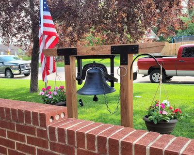 Standard 4" T Bracket With Design Options - Madison Iron and Wood - Brackets - metal outdoor decor - Steel deocrations - american made products - veteran owned business products - fencing decorations - fencing supplies - custom wall decorations - personalized wall signs - steel - decorative post caps - steel post caps - metal post caps - brackets - structural brackets - home improvement - easter - easter decorations - easter gift - easter yard decor