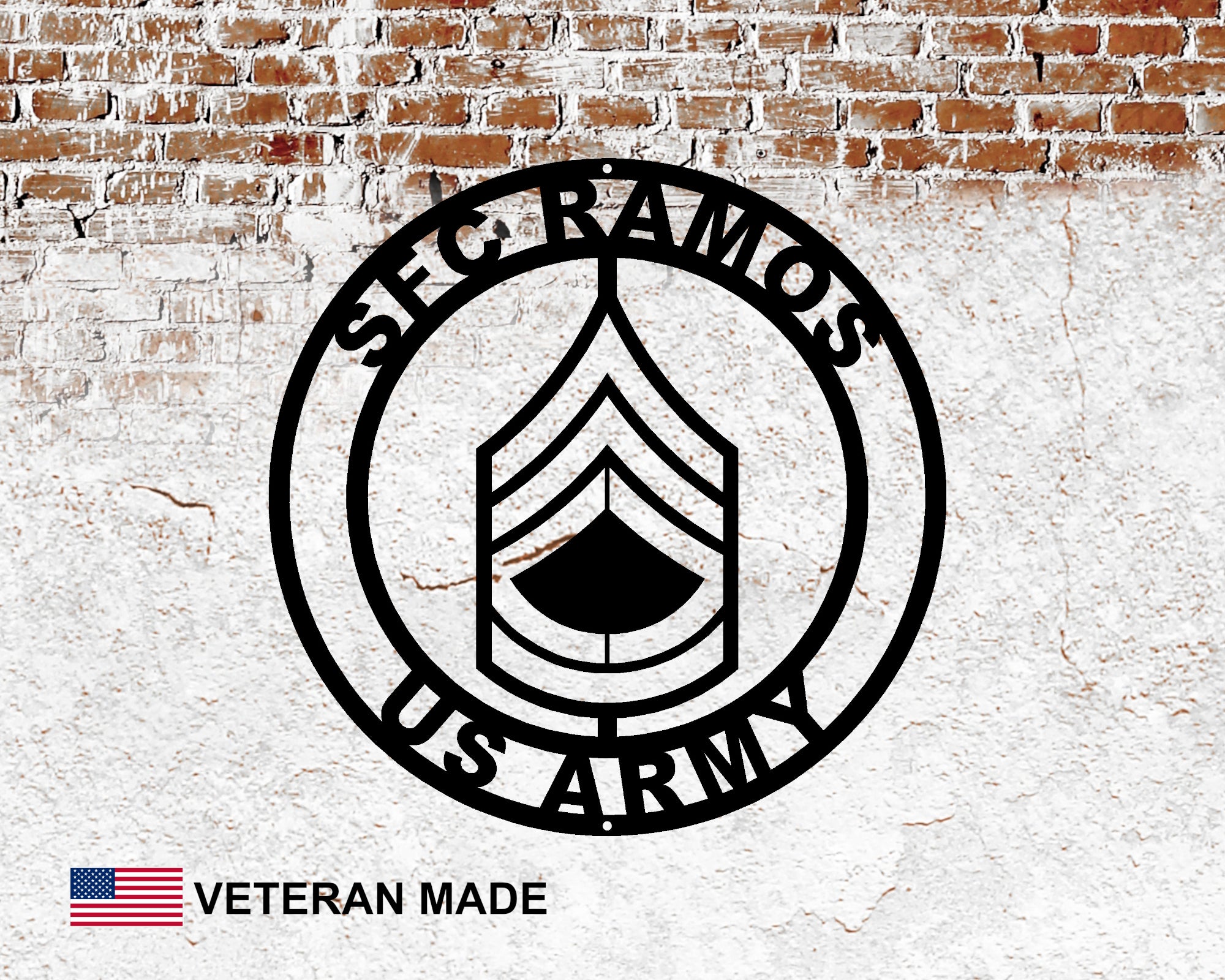 Custom buying Military sign— Made to order