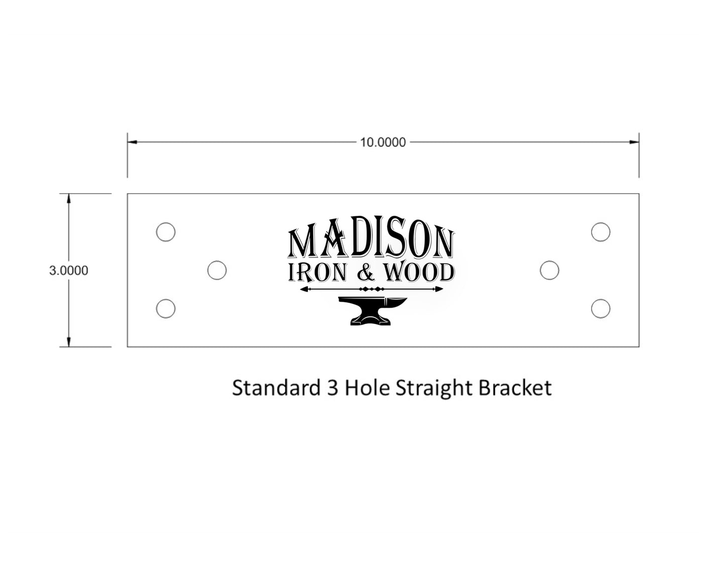 Standard Brackets for 4x4" Dimensional Wood Post - Madison Iron and Wood - Brackets - metal outdoor decor - Steel deocrations - american made products - veteran owned business products - fencing decorations - fencing supplies - custom wall decorations - personalized wall signs - steel - decorative post caps - steel post caps - metal post caps - brackets - structural brackets - home improvement - easter - easter decorations - easter gift - easter yard decor